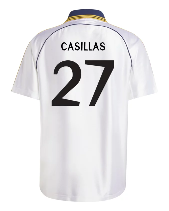 Iker Casillas Real Madrid 1999 Home Jersey by adidas (2025 Reissue)