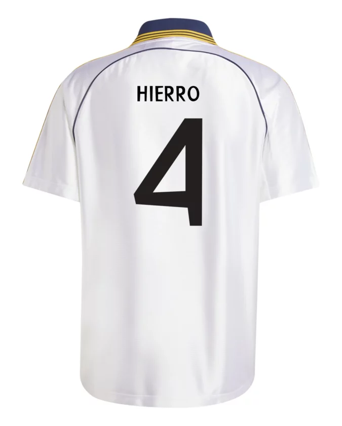 Fernando Hierro Real Madrid 1999 Home Jersey by adidas (2025 Reissue)