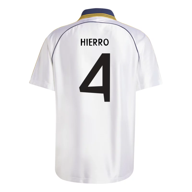 Fernando Hierro Real Madrid 1999 Home Jersey by adidas (2025 Reissue)