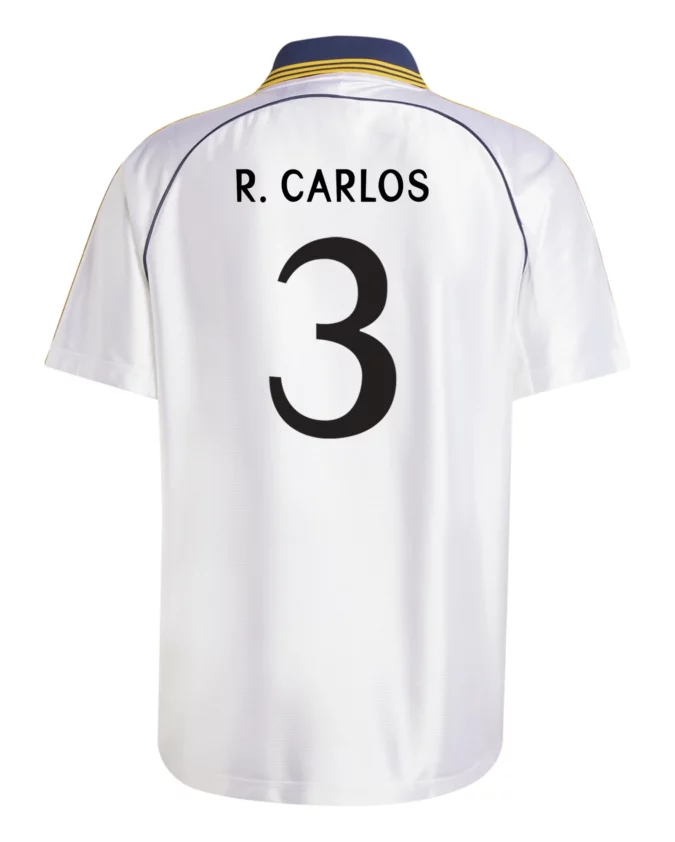 Roberto Carlos Real Madrid 1999 Home Jersey by adidas (2025 Reissue)