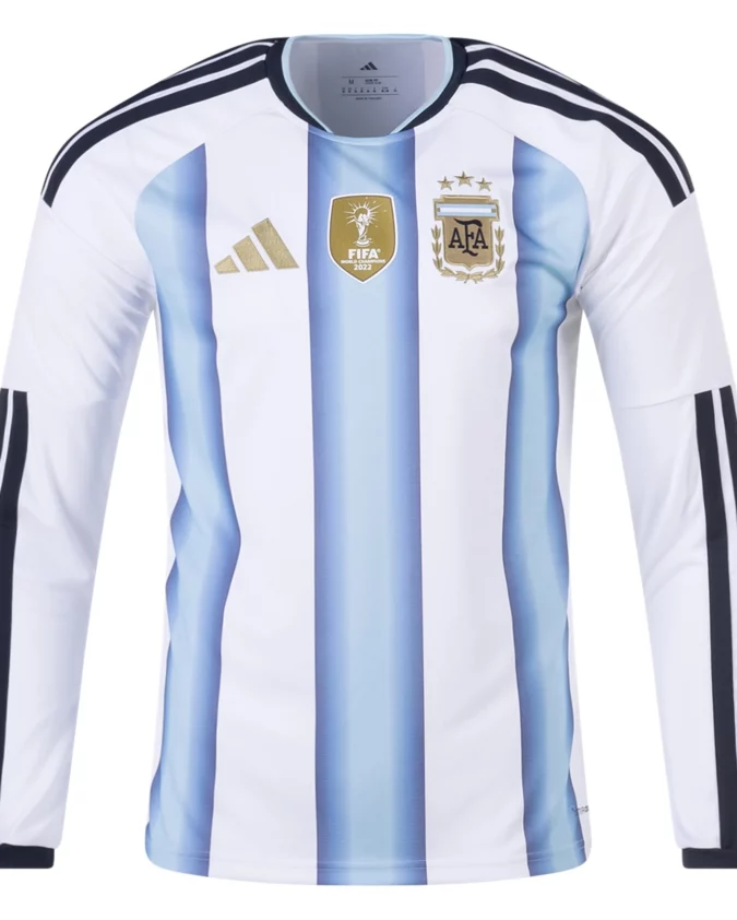 Argentina 26/27 Long Sleeve Authentic Home Jersey by adidas
