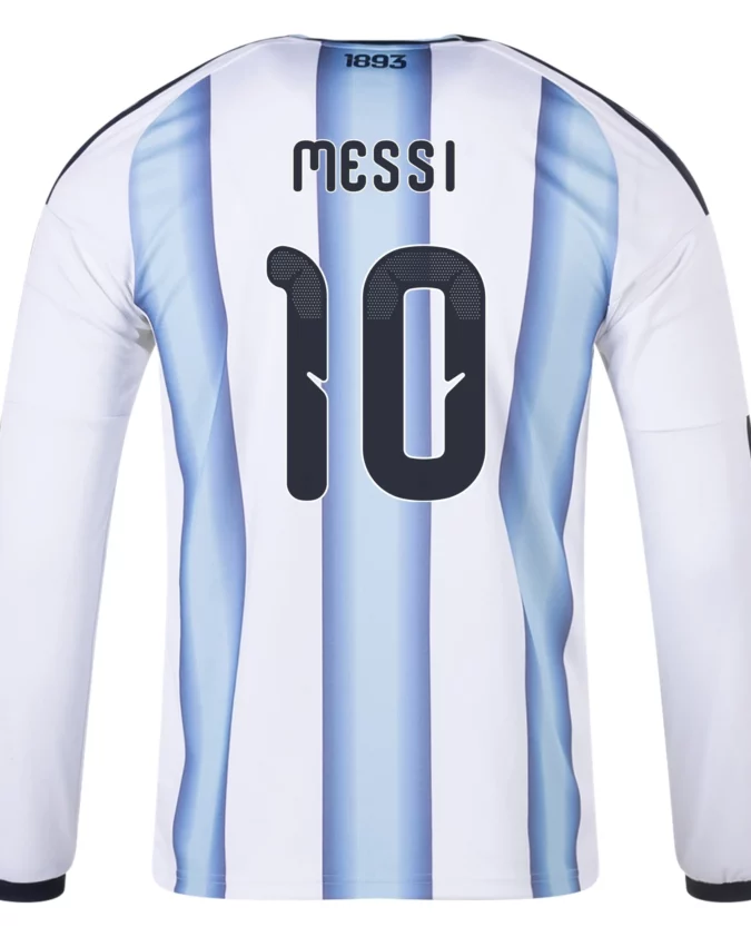 Lionel Messi Argentina 26/27 Long Sleeve Home Jersey by adidas