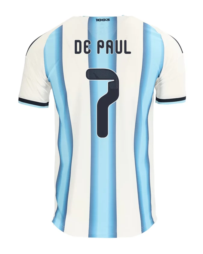 Rodrigo De Paul Argentina 26/27 Authentic Home Jersey by adidas
