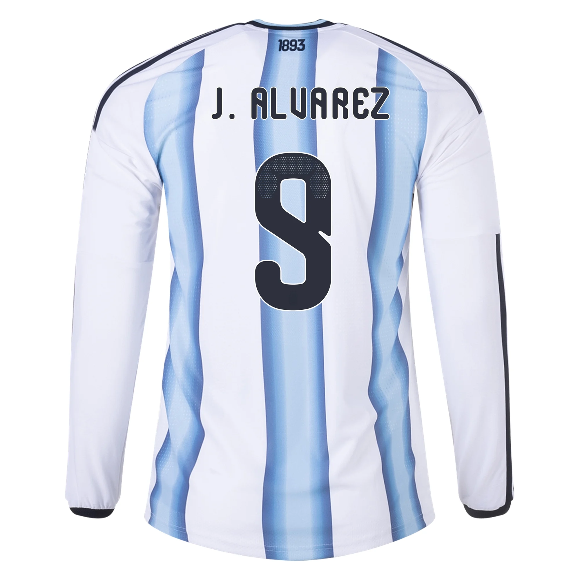 Julián Alvarez Argentina 26/27 Long Sleeve Authentic Home Jersey by adidas