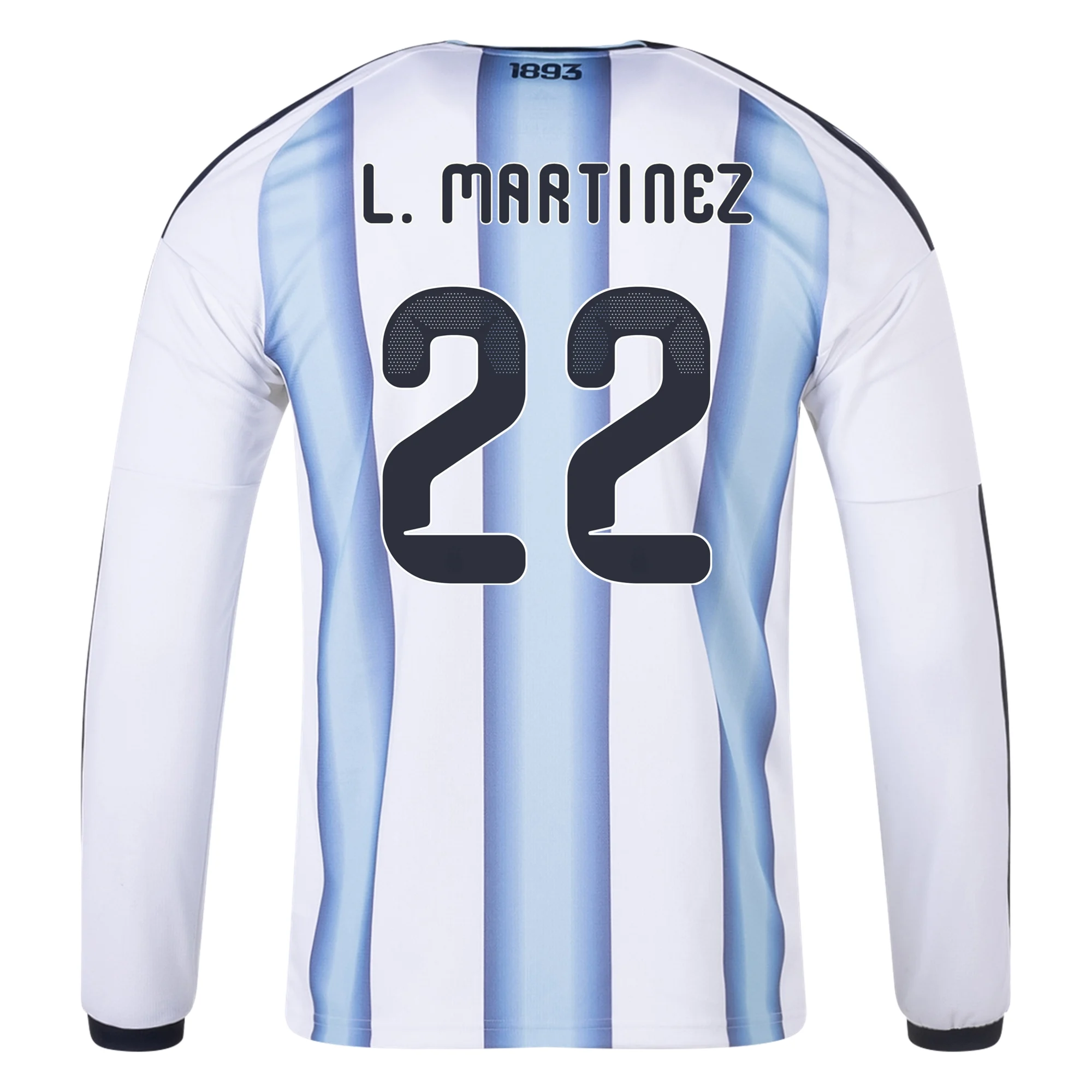 Lautaro Martínez Argentina 26/27 Long Sleeve Home Jersey by adidas