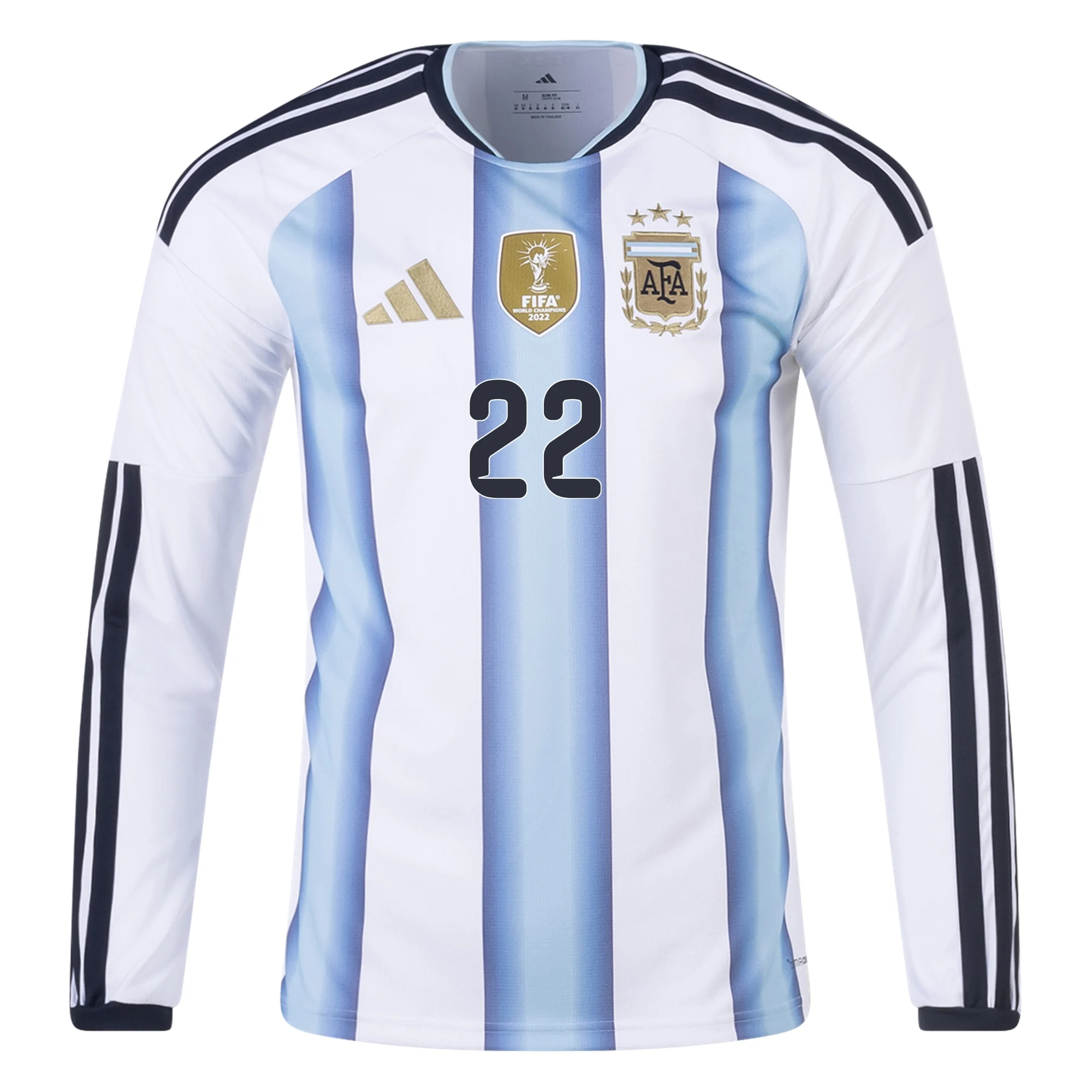 Lautaro Martínez Argentina 26/27 Long Sleeve Home Jersey by adidas - Image 2
