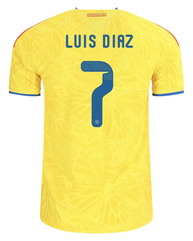 Luis Díaz Colombia 26/27 Authentic Home Jersey by adidas