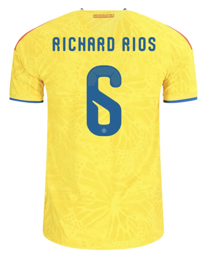 Richard Ríos Colombia 26/27 Authentic Home Jersey by adidas