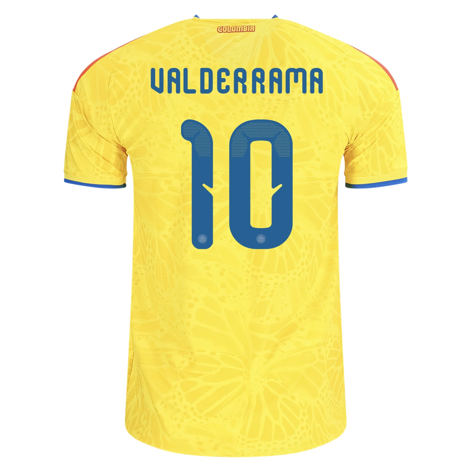 Carlos Valderrama Colombia 26/27 Authentic Home Jersey by adidas
