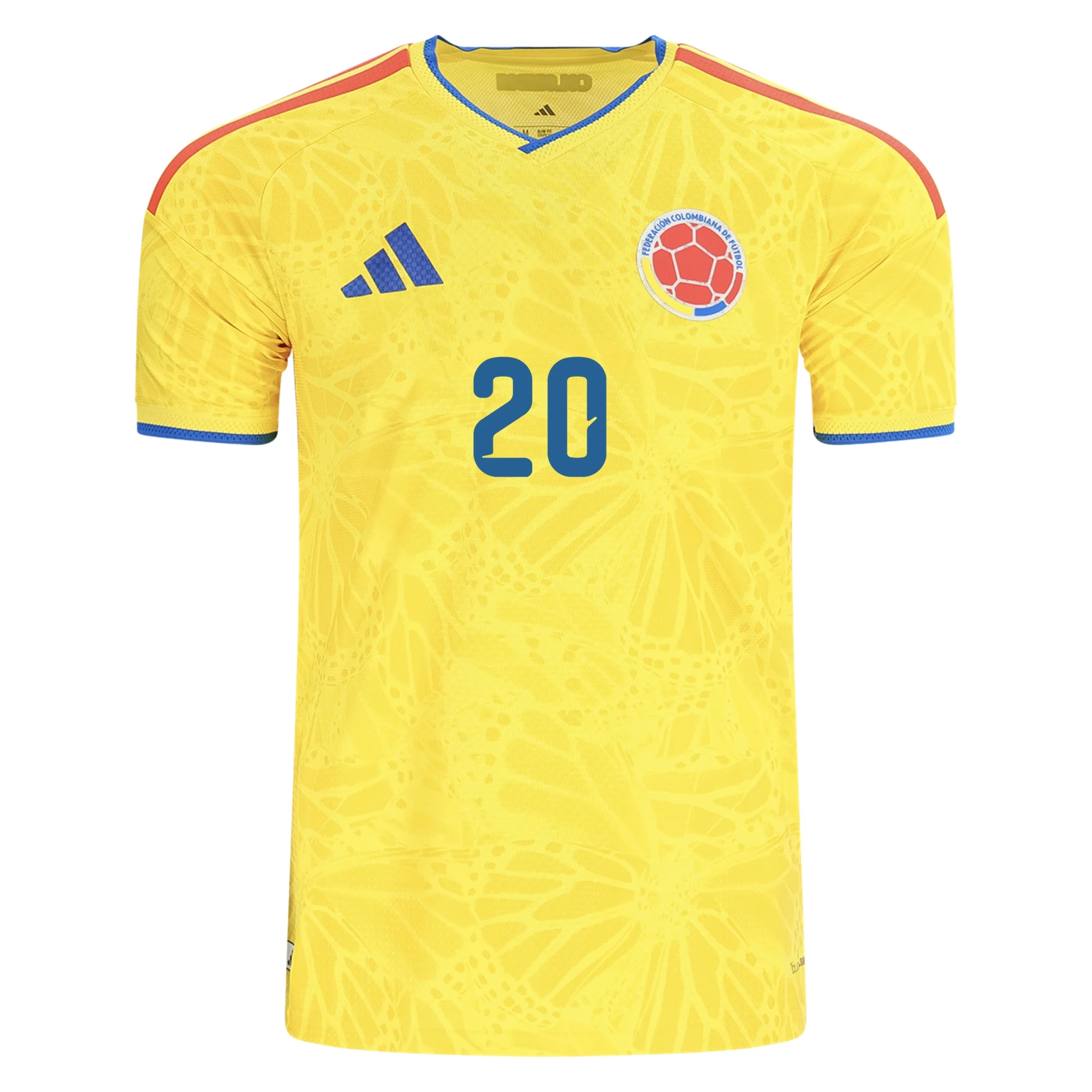 Juan Fernando Quintero Colombia 26/27 Authentic Home Jersey by adidas - Image 2