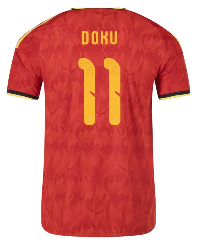 Jérémy Doku Belgium 26/27 Authentic Home Jersey
