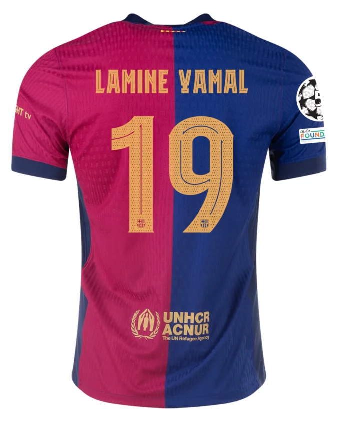 Lamine Yamal Barcelona 24/25 Authentic UCL Home Jersey by Nike